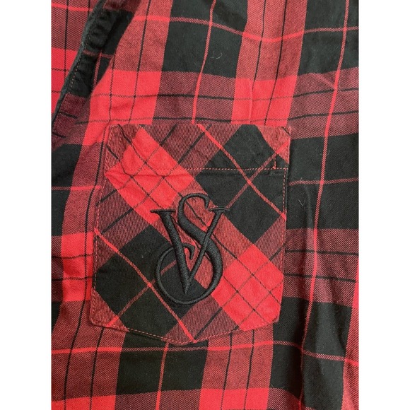 Victoria's Secret Plaid Flannel Long Sleeve Holiday Pajama Set Womens Size XS - Picture 4 of 7